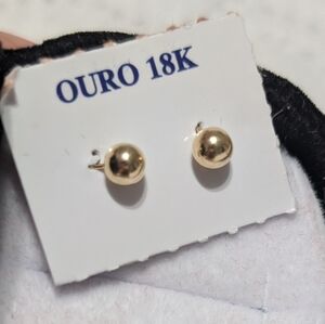 Gold Stud Earrings